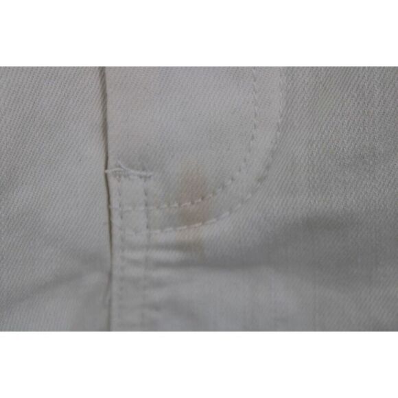 Eloquii Women's Jeans Denim pants size 28 with belt WHITE - Picture 7 of 7